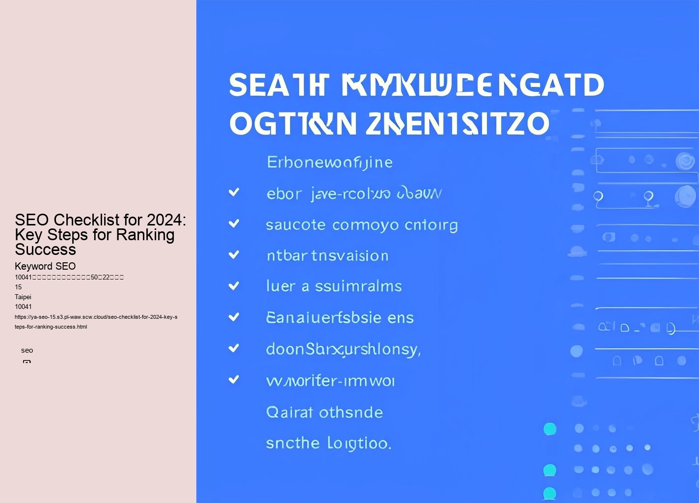 SEO Checklist for 2024: Key Steps for Ranking Success